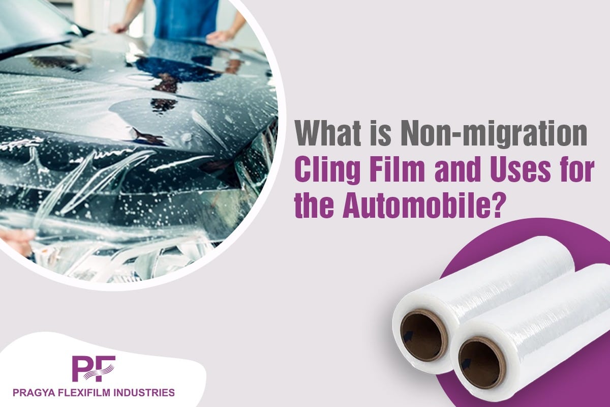 NON-MIGRATION CLING FILM AND USES FOR THE AUTOMOBILE