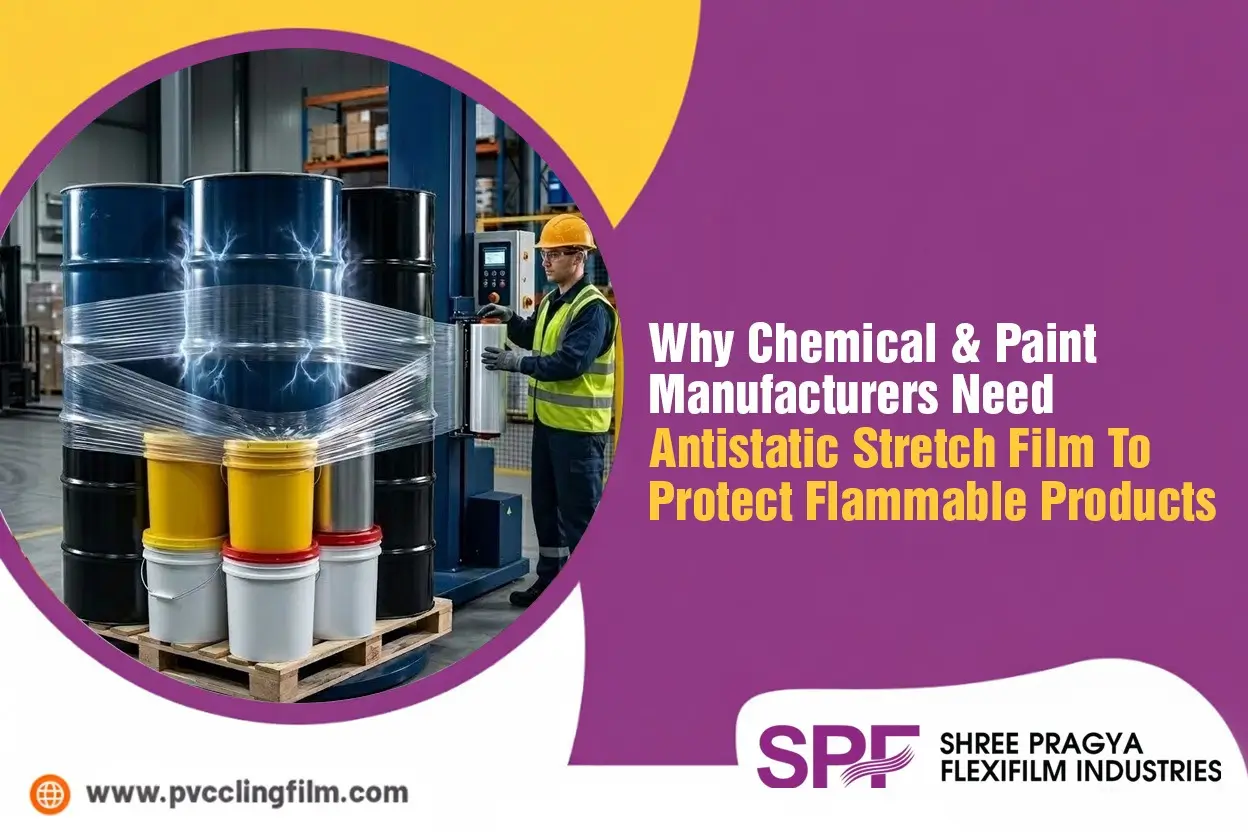 Why Chemical & Paint Manufacturers Need Antistatic Stretch Film To Protect Flammable Products